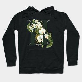 Gemini Horoscope Zodiac White Orchid Design Hoodie